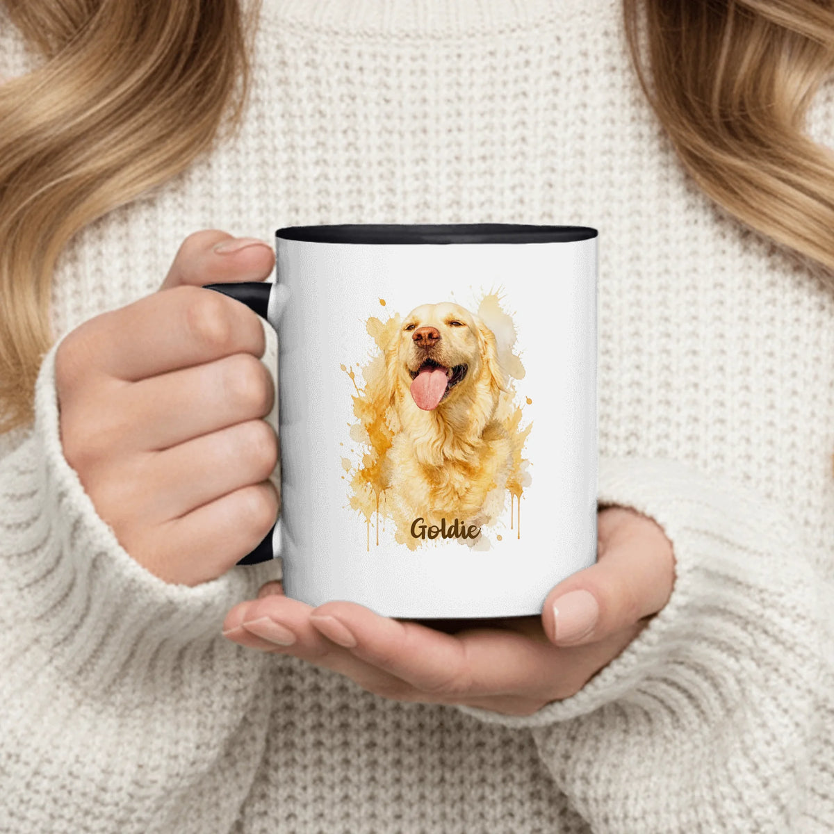 Personalized Mug - Watercolor Realistic Portrait
