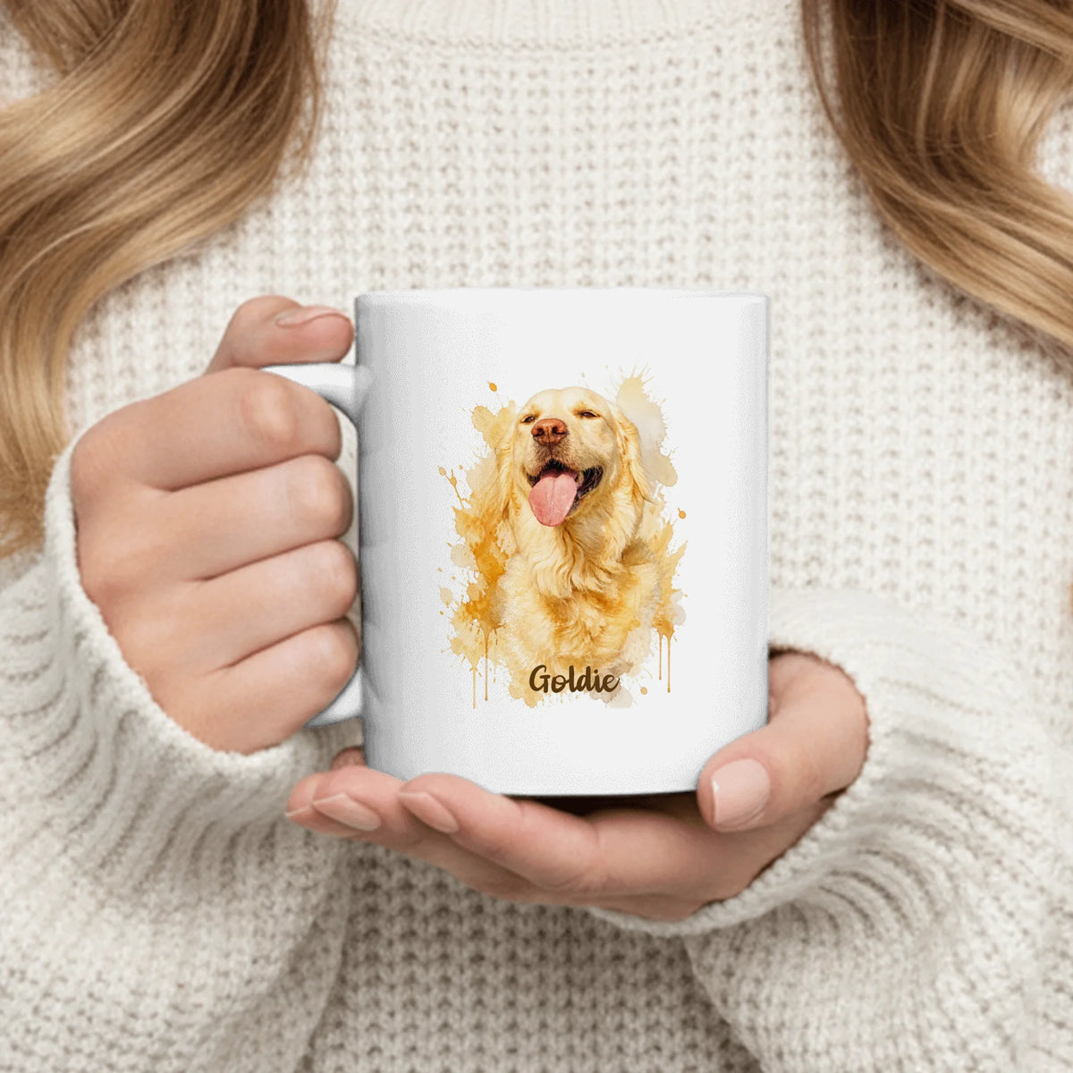 Personalized Mug - Watercolor Realistic Portrait