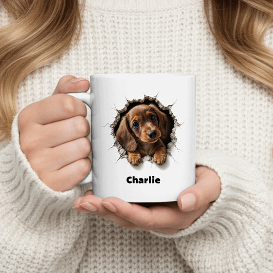 Personalized Mug - 3D Cracked Wall