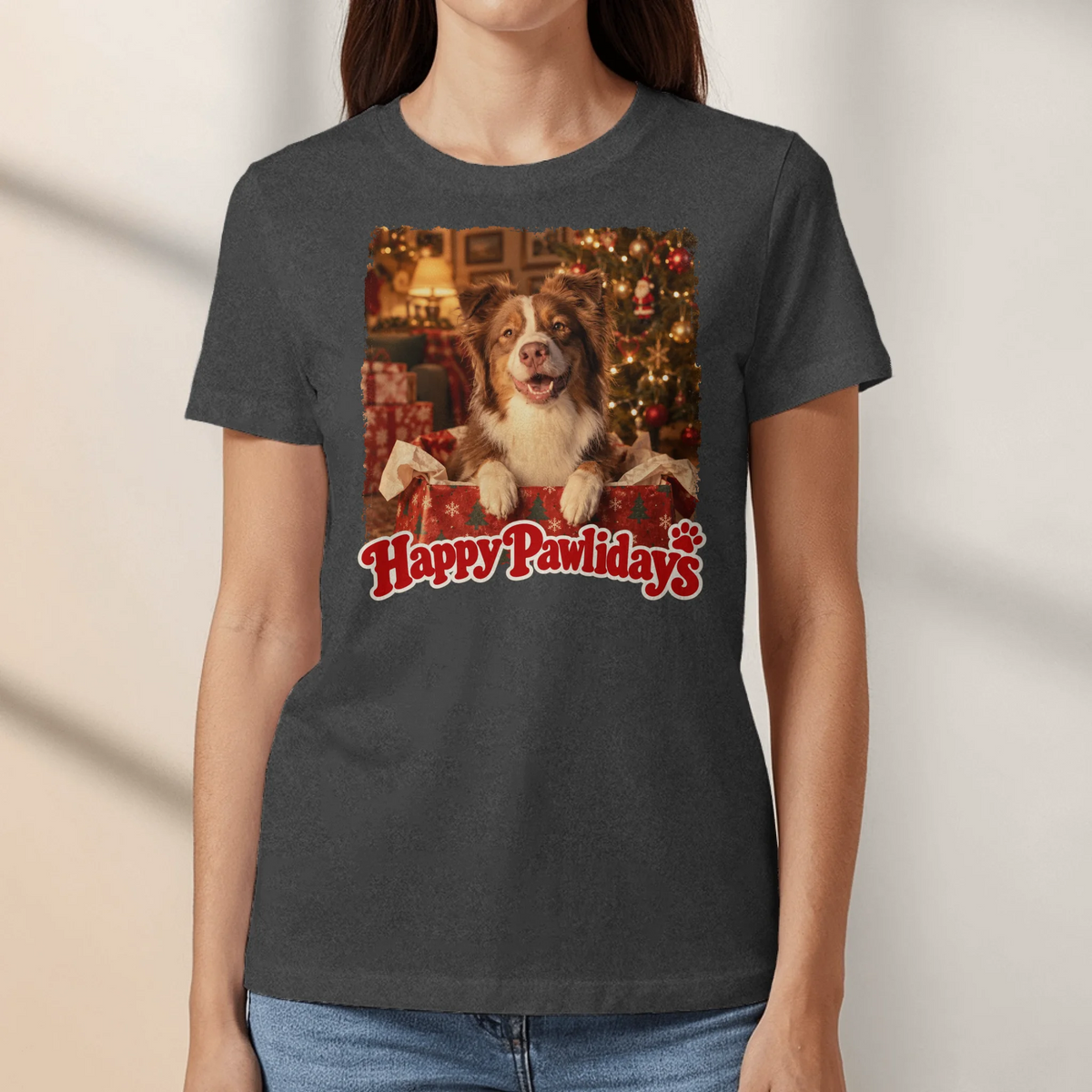 Personalized T-Shirt - Photo Christmas I Am The Present