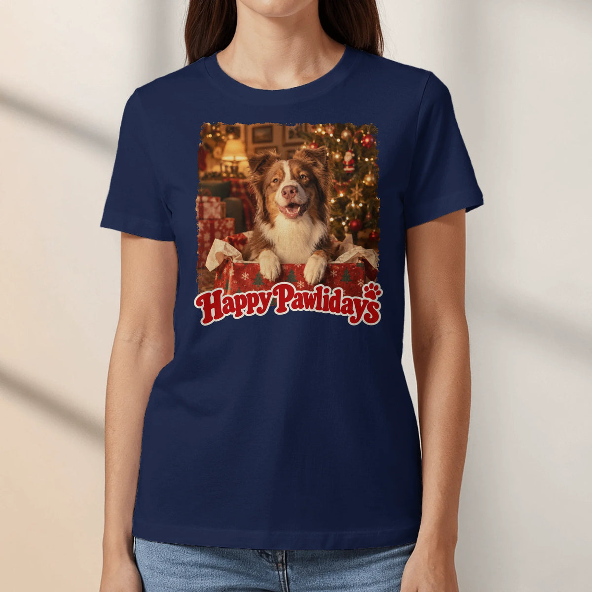 Personalized T-Shirt - Photo Christmas I Am The Present