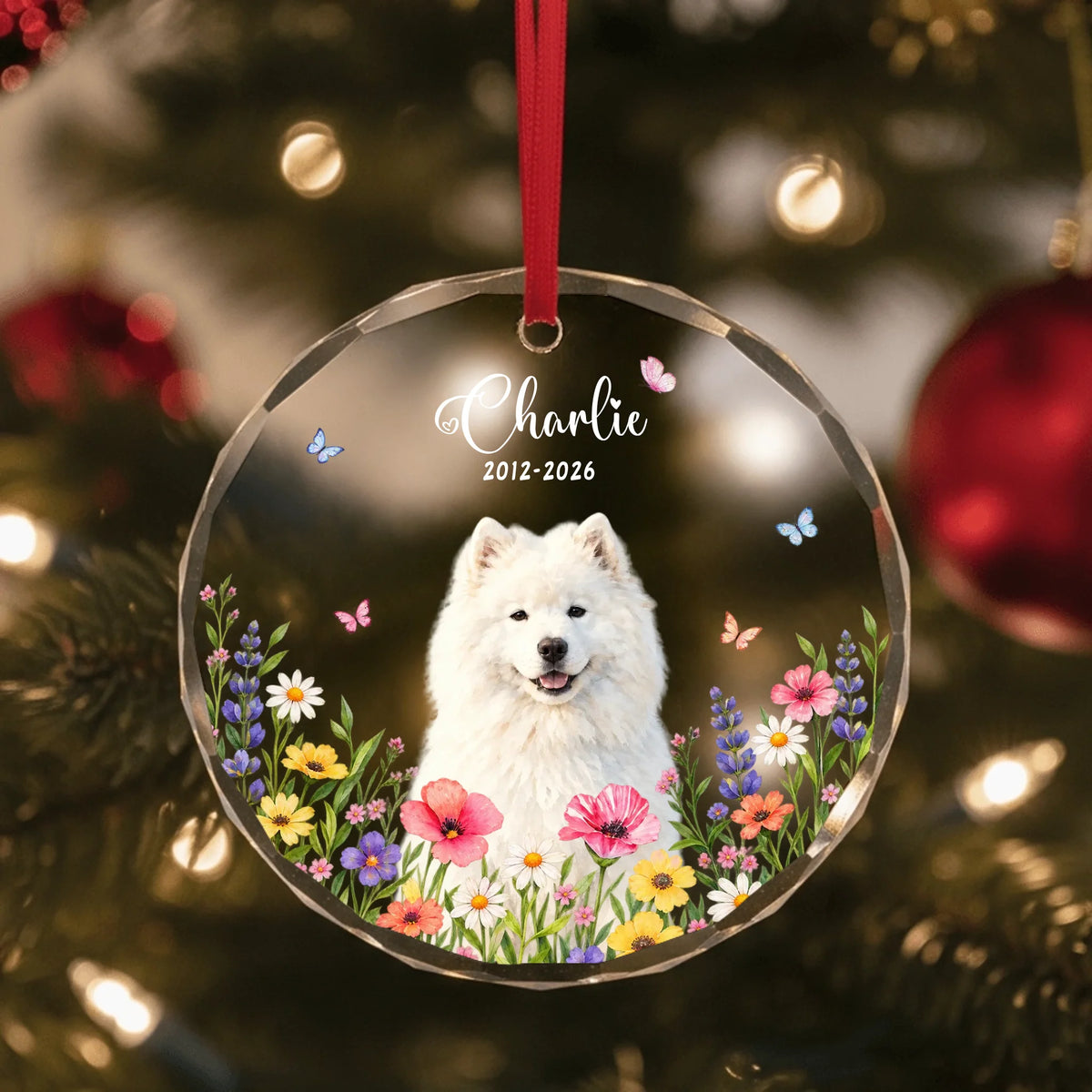 Glass Ornament US SHOP circle