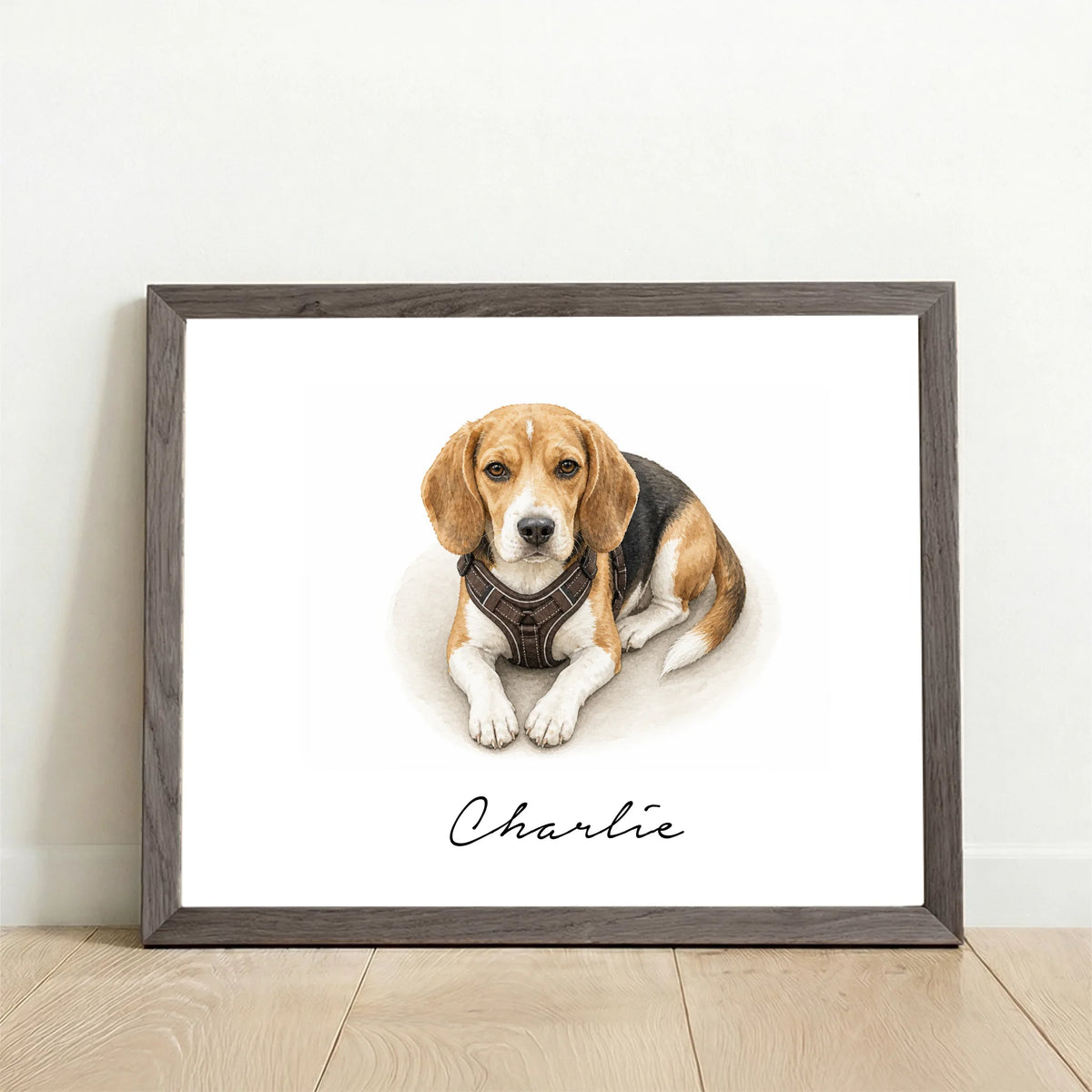 Framed Poster UK horizontal oak