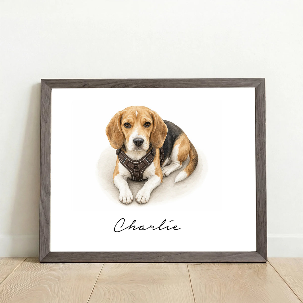 Framed Poster UK horizontal oak