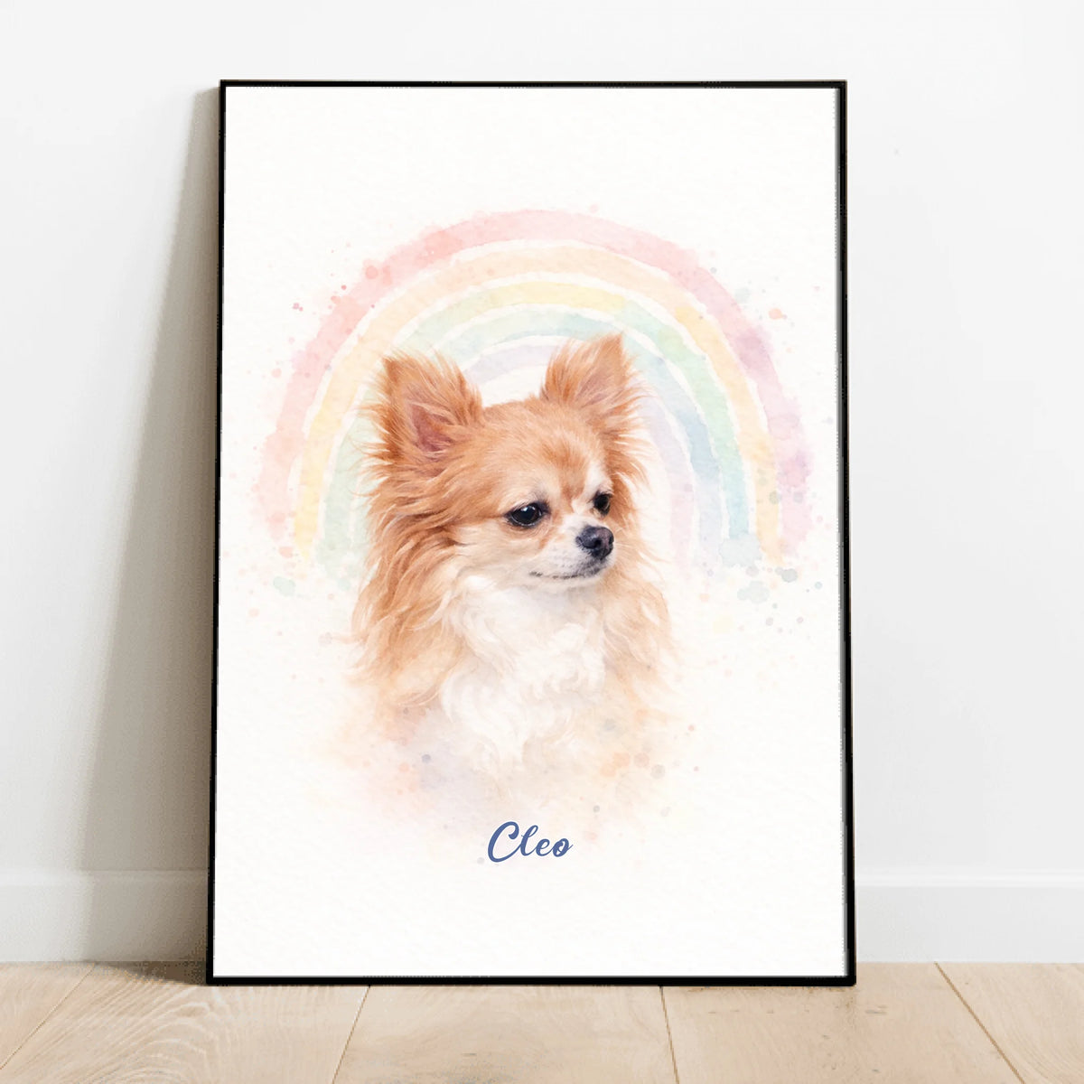 Personalized Poster - Rainbow Watercolor