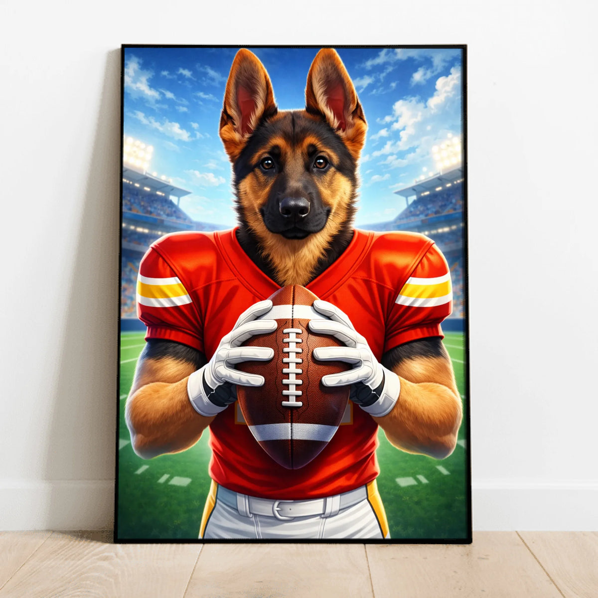 Personalized Poster - Football Pet Portrait