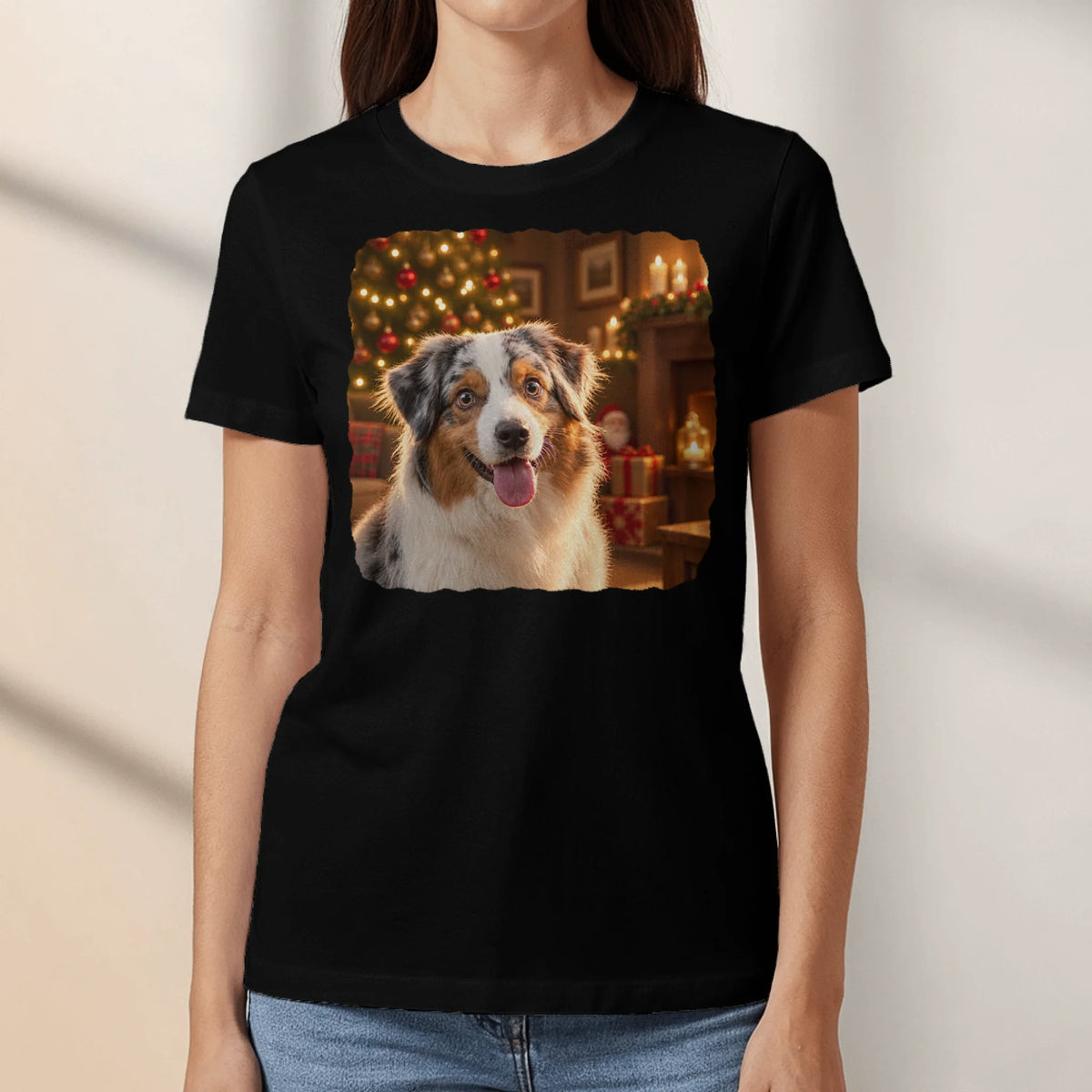 Personalized T-Shirt - Photo Christmas Pet Lover