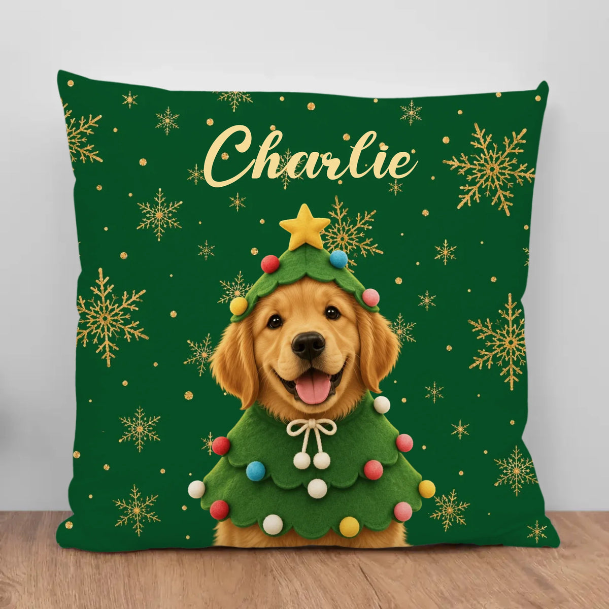 Personalized Pillow - Christmas Tree Hood Pet
