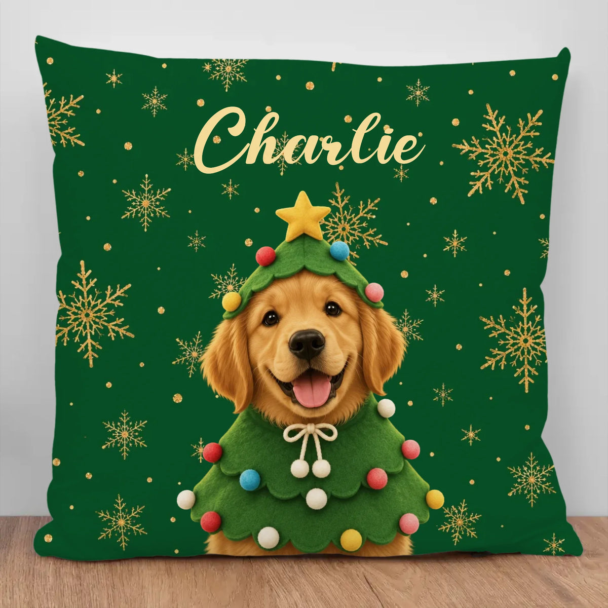 Personalized Pillow - Christmas Tree Hood Pet