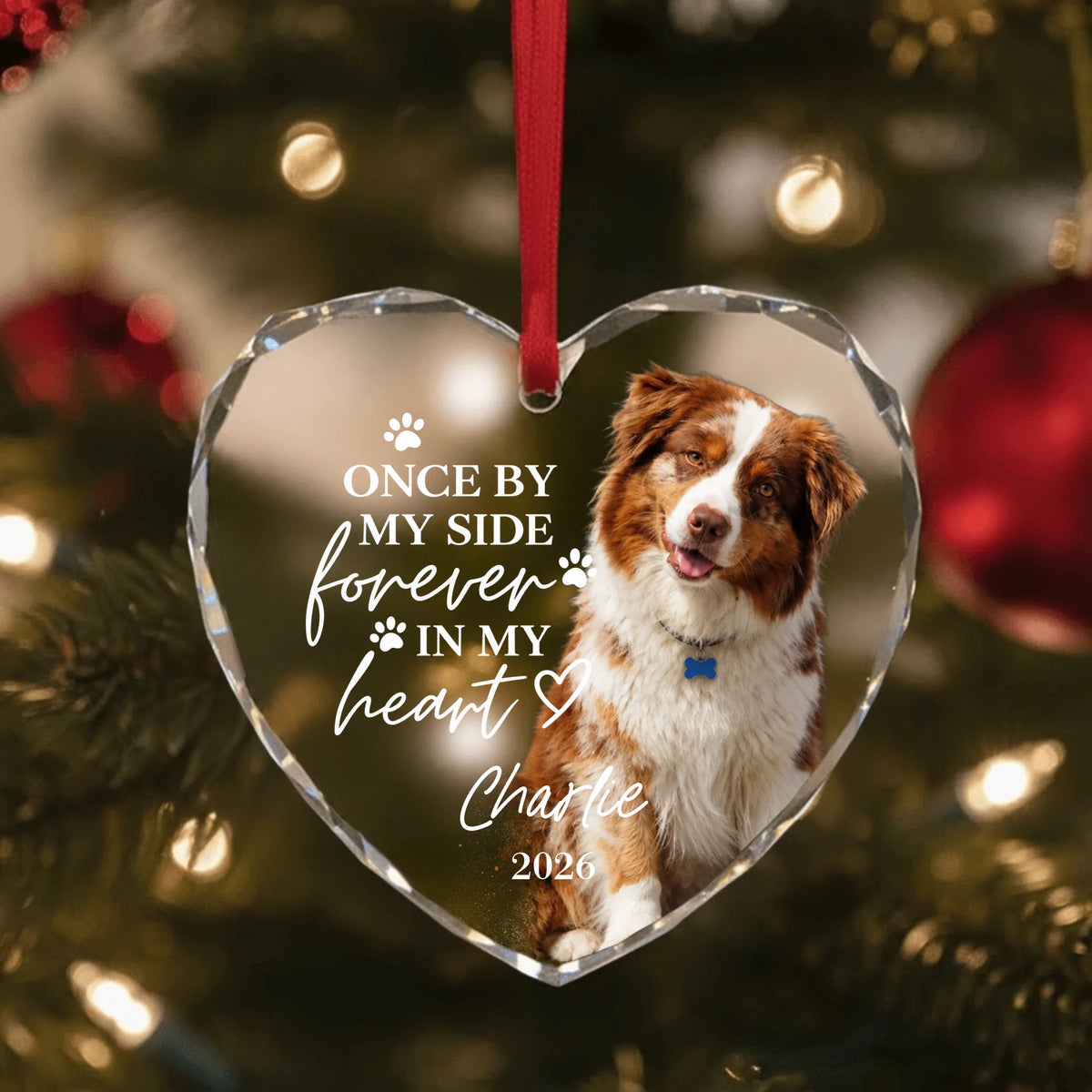 Glass Ornament US SHOP heart