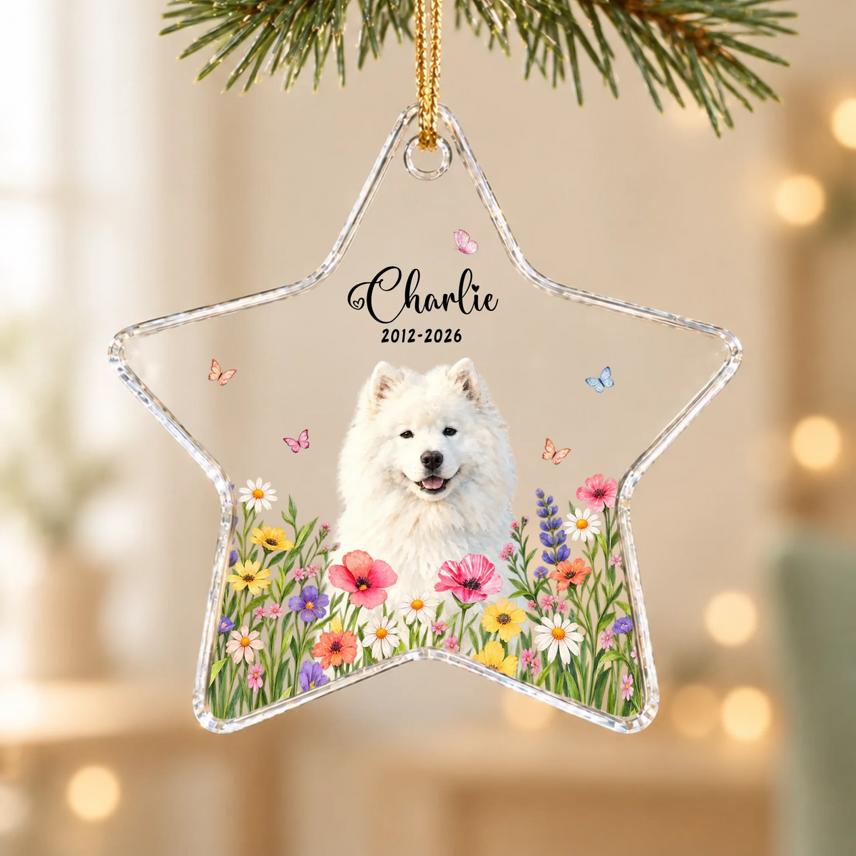 Star Glass Ornament SHOP Back