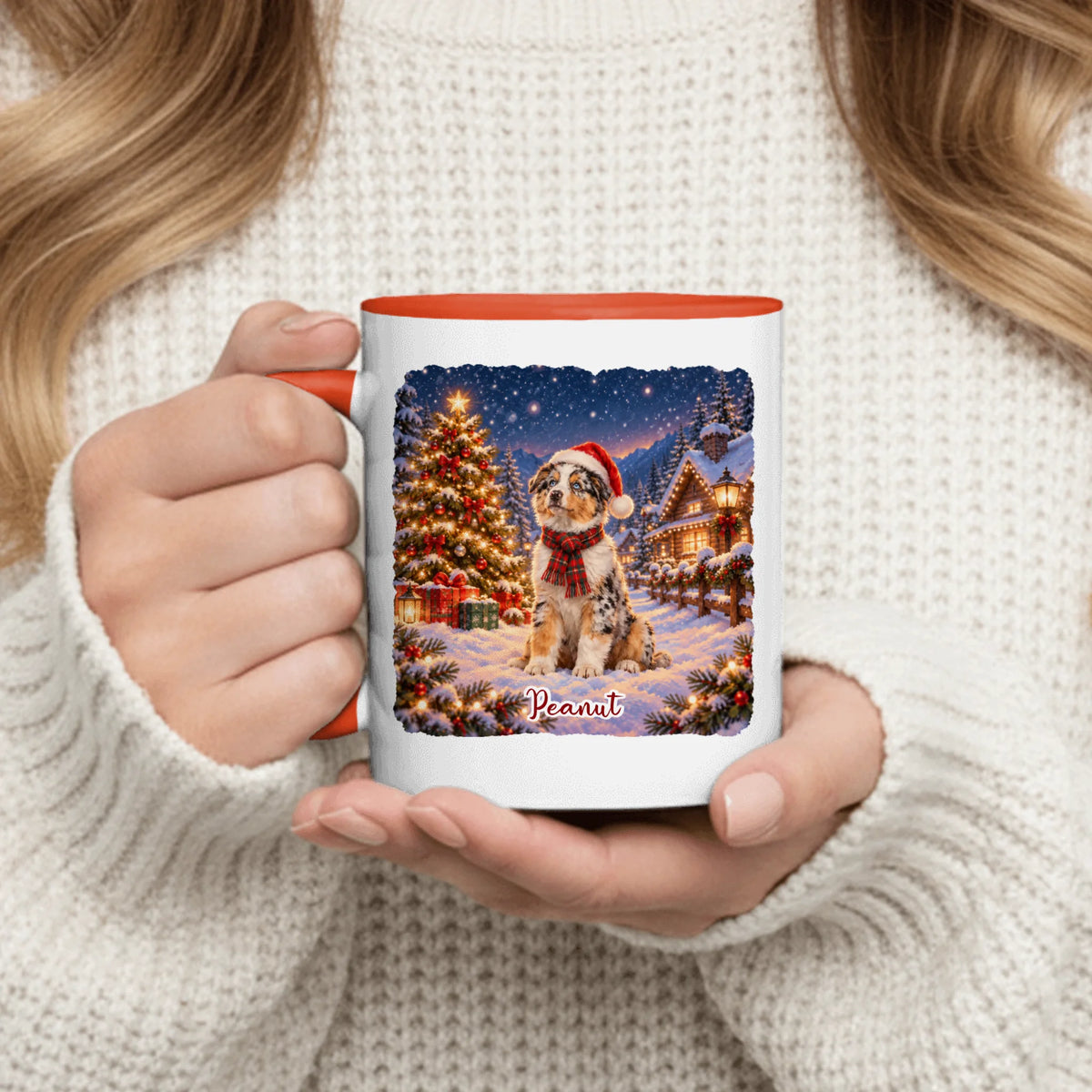 Personalized Mug - Photo Christmas Winter Pet