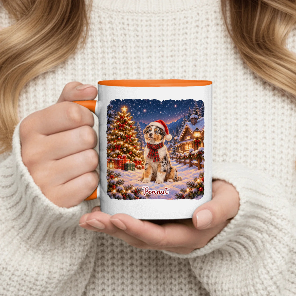 Personalized Mug - Photo Christmas Winter Pet