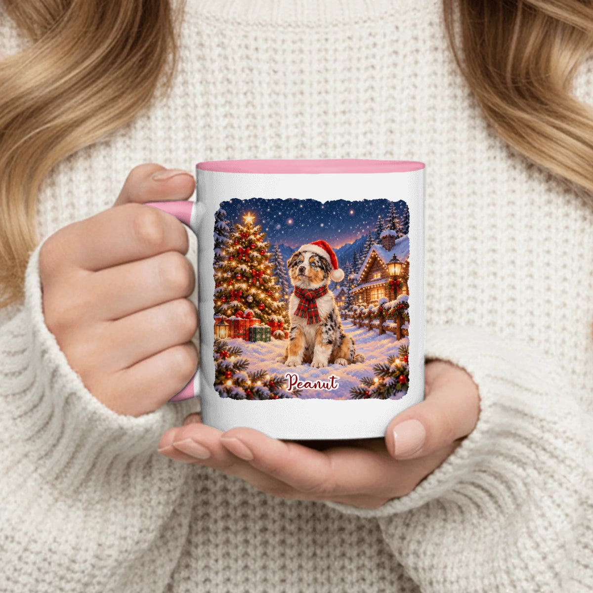 Personalized Mug - Photo Christmas Winter Pet