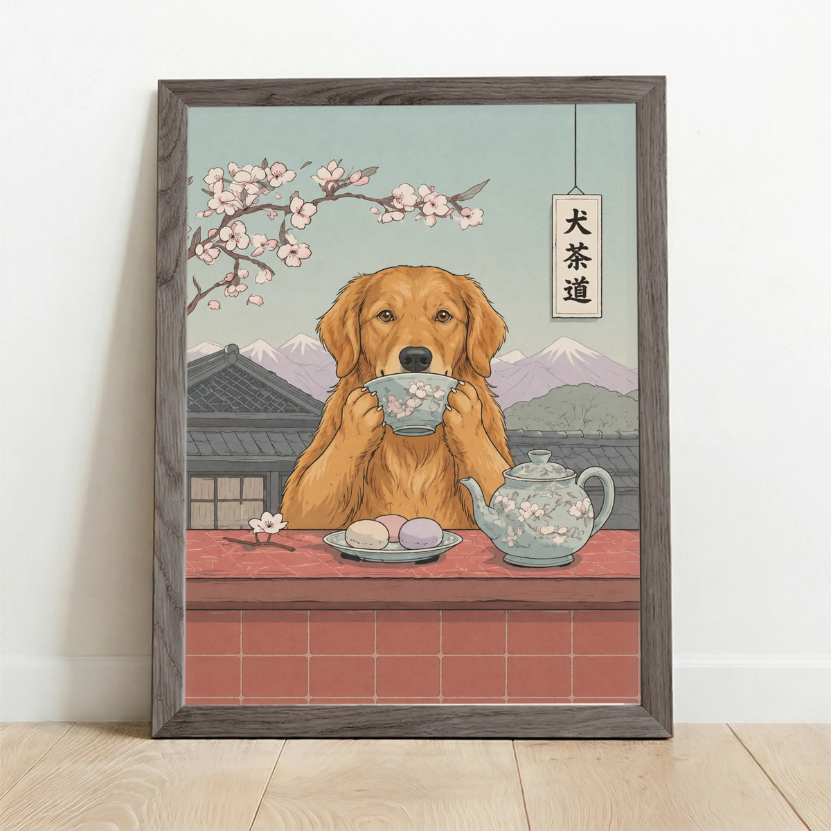 Framed Poster UK oak