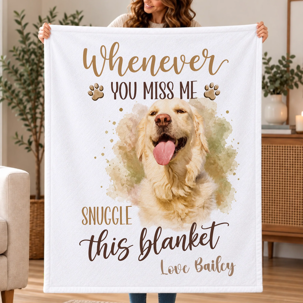 Personalized Blanket - Miss Me Snuggle