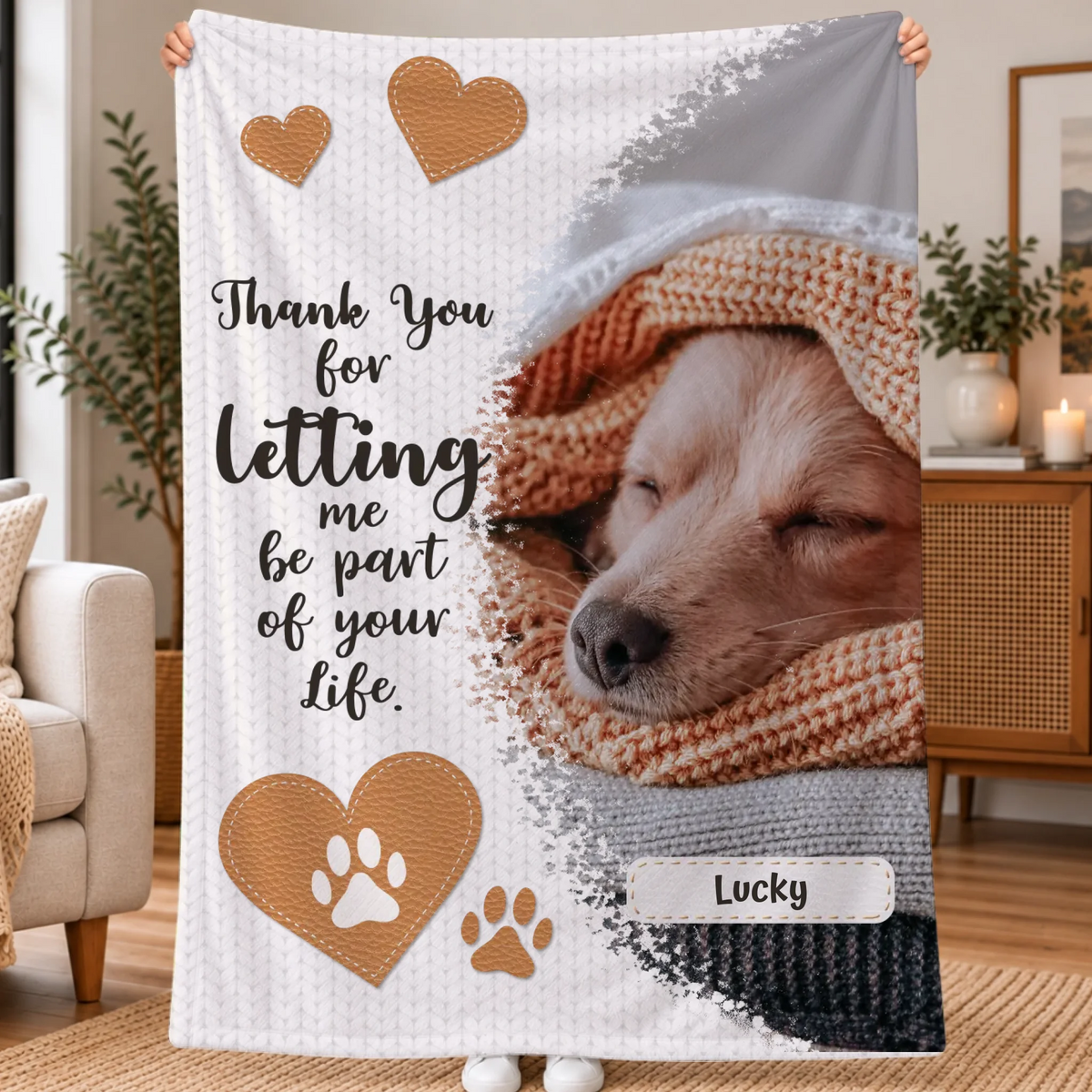 Personalized Blanket - Thank you