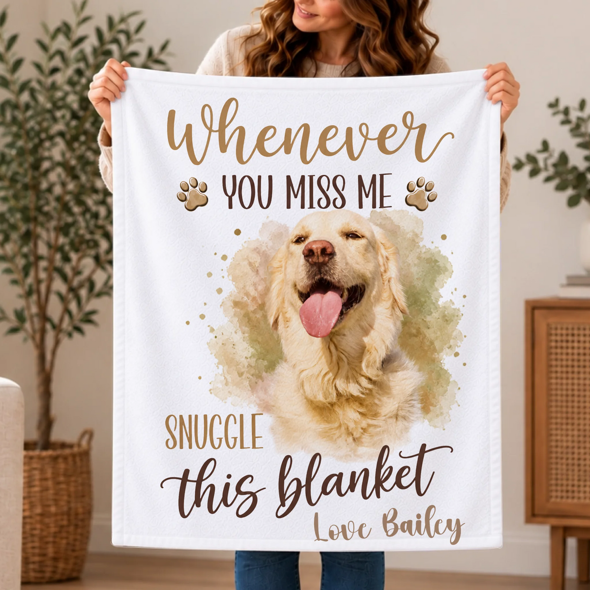 Personalized Blanket - Miss Me Snuggle
