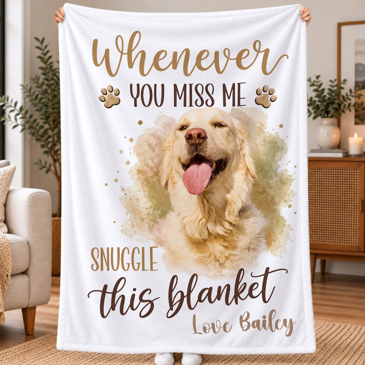 Personalized Blanket - Miss Me Snuggle